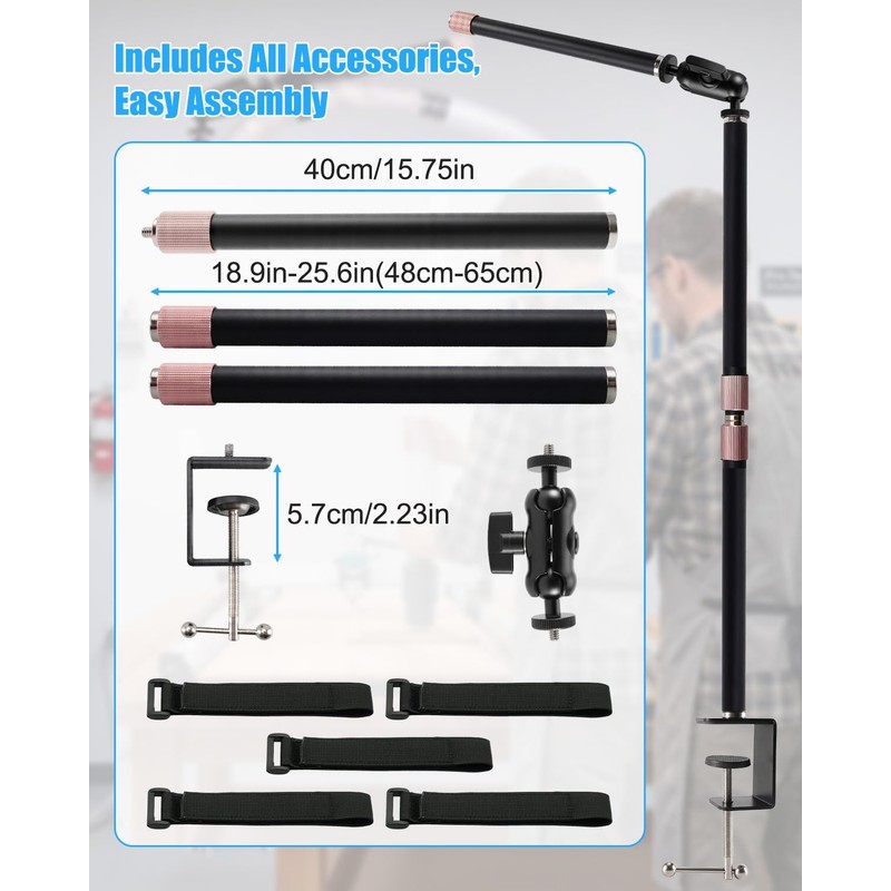 Dust Collection Boom Arm for CNC Machine & Woodworking