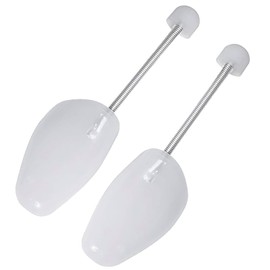 Sternfabrik Pack of 2 shoe trees with flexible metal tension spring brings the shoes or boots into shape, pack of 2, size EU 36-46, White