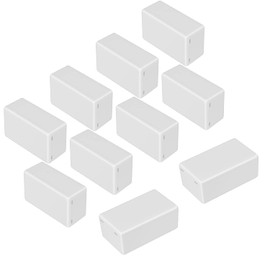 LeMotech Project Box 10 Pieces ABS Plastic Electrical Project Case Small Junction Box for Electronics White 2.40 x 1.41 x 0.98 inch (61 x 36 x 25 mm)