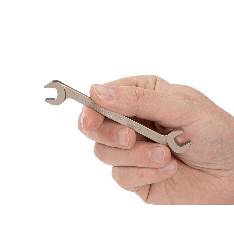 TEKTON 11/32 Inch Angle Head Open End Wrench | WAE83209