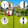 FEED GARDEN Adjustable Double Shepherds Hook for Outdoor with 5
