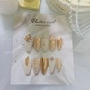Luxury gold chandelier handmade nail tip - Almond / 럭셔리