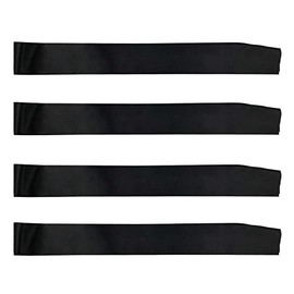 Genérico CoolerthingsDG, 4 Pieces Black Satin Sashes Plain Sashes Party Accessory for Graduation Wedding Party Satin Sashes Pageant(Black) Make Your Own Sash