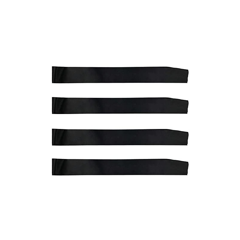 Genérico CoolerthingsDG, 4 Pieces Black Satin Sashes Plain Sashes Party