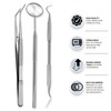 Student Professional Training Dental Hygiene Kit, Stainless Steel Tools Set,