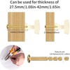BIGLUFU 5Pcs Cabinet Knobs Square Solid Brass Drawer Vintage Retro