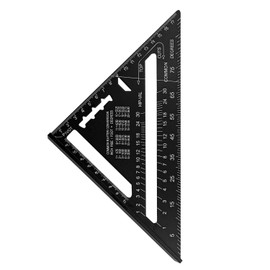 Luckious 1 PC 7 Inch Carpenter's Tripod, Aluminium Carpenter's Roofing Square, Metric Carpenter's Square, Tripod Protractor, Aluminium Tripod Plate