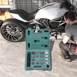 20pcs Valve Seat Reamer, Valve Seat Cutting Reamer Displacement Cutter for Motorcycle, Valve Repair Displacement Cutters