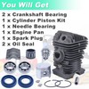 Adefol 40mm Cylinder Piston Kit For Stihl MS210 021 MS
