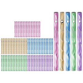 M METERXITY 150-Pack Wind Chime Tubes, 3 X 0.2 Inch Wind Chime Parts, Aluminum Metal Wind Bell Empty Tubes for Outside/Adults Arts and Crafts/DIY Wind Chime Making [5 Colors]