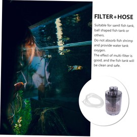 BUGUUYO Fish Tank Suction Device Pneumatic Toilet Suction Large Capacity Pump Quiet Operation Mini Aquarium Filter System