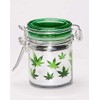 Airtight Glass Mini Storage Jar Set of 3 - Green