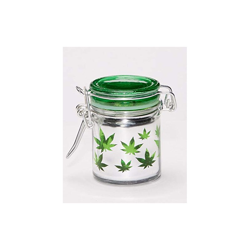 Airtight Glass Mini Storage Jar Set of 3 - Green
