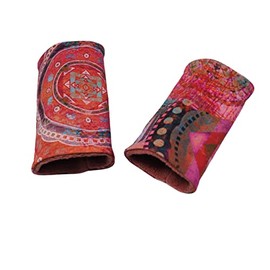 Britta Meier Arm Warmers Mandala from the Sewing Workshop, red