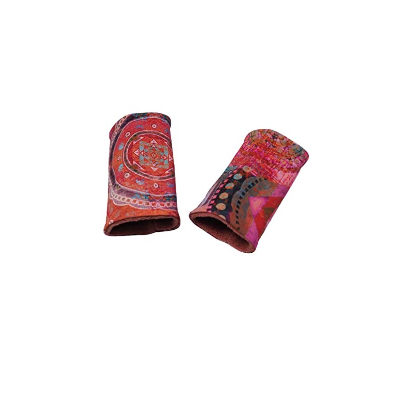 Britta Meier Arm Warmers Mandala from the Sewing Workshop, red