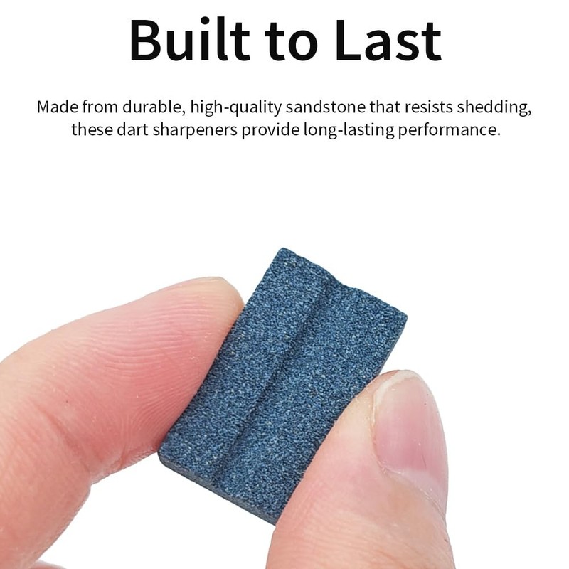 Acoeitl 2 Pcs V-Sharp Dart Sharpeners Grinding Sharpening Stone Rectangular