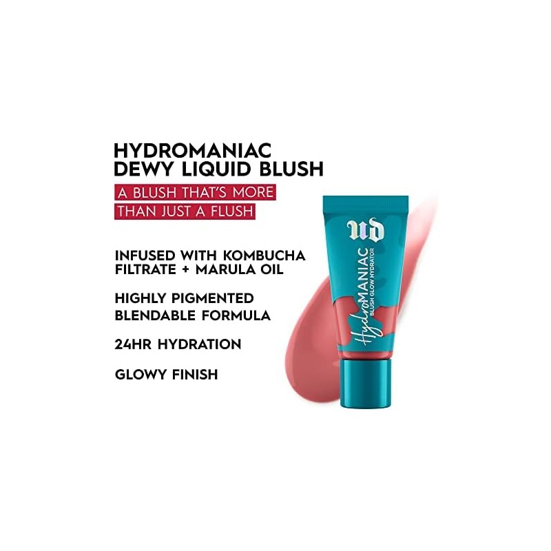 Urban Decay Hydromaniac – Rubor Líquido Hidratante de Larga Duración,