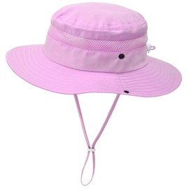 Outdoor Kids Sun Hat for Boys Girls Wide Brim Mesh Bucket Hat UPF 50+ Sun Protection Breathable Summer Fishing Safari Hat
