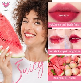 bayfree Lip Tint Stain Set, Korean Water Tint Lightweight Non-sticky, Waterproof Long Lasting Liquid Blush & Lip Stain, Transfer-Proof, Matte Finish