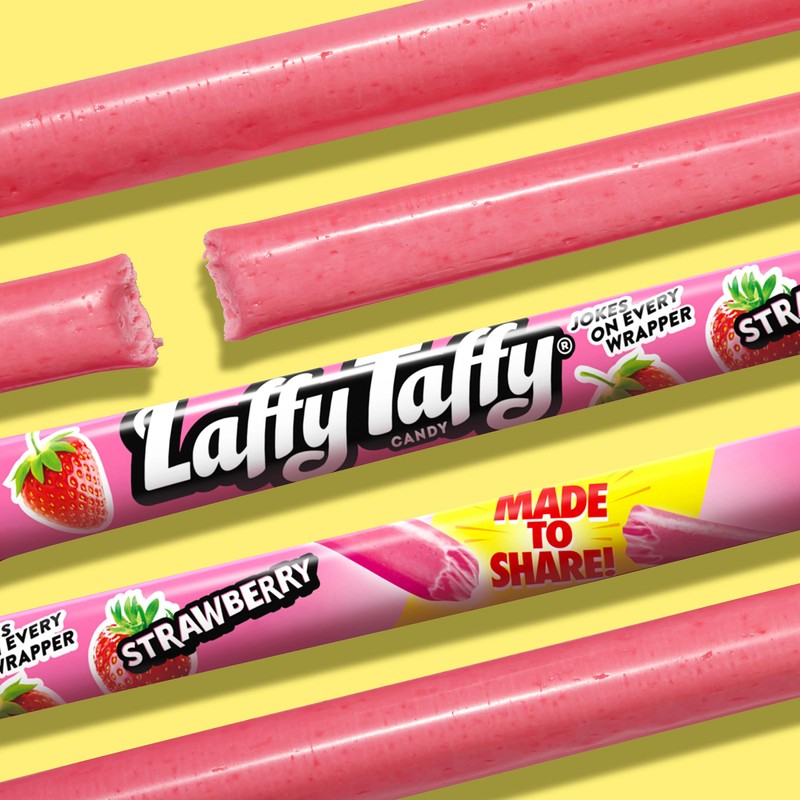 Laffy Taffy Rope Candy, Strawberry Flavor, 0.81 Ounce Ropes (Pack