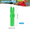 MECCANIXITY Archery Arrow Nocks Plastic Carbon Arrow Inserts .244"/6.2mm for
