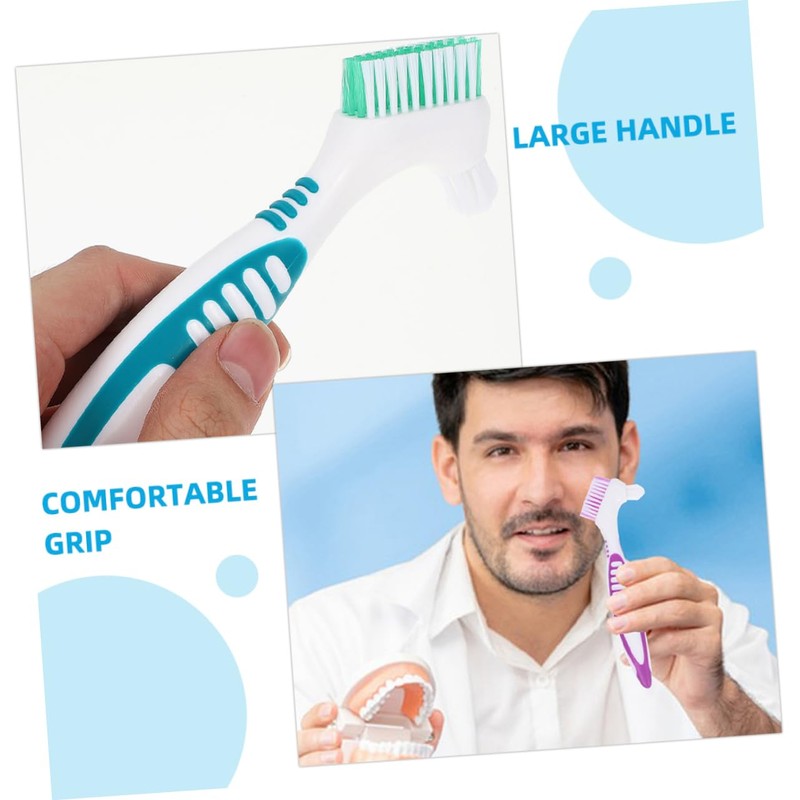 TOVINANNA Multi-function Brush Double-sided Soft Hard Bristles Remover Care Tool