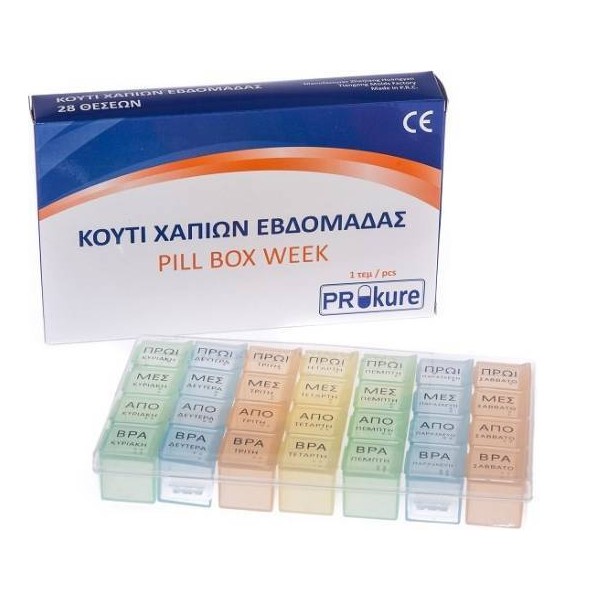 Prokure Pill Cases, 28pcs