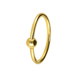 PIERCINGLINE 925 Sterling Silver Nose Piercing Ball Piercing Nose Ring Bendable Choice of Colours and Sizes, Silver, 0