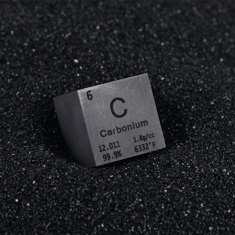 Pevfeciy 1 Inch Carbon Cube 25.4 mm Metal Density Cube