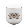 白上 Gold Lotus Tea Bowls 1.8 Dimension