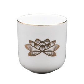 白上 Gold Lotus Tea Bowls 1.8 Dimension