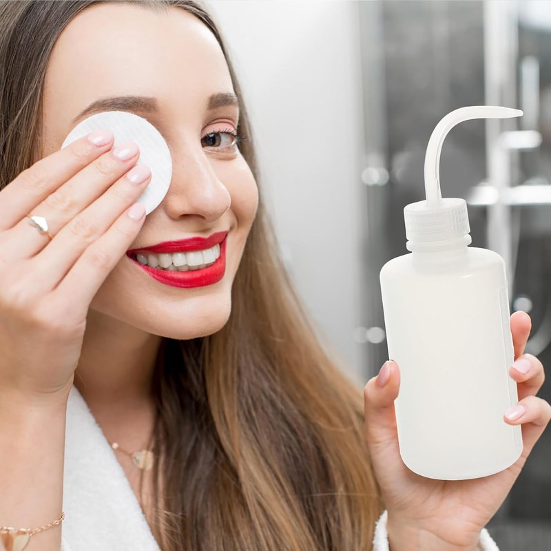3 piezas Botella de Lavado para Pestañas Flexible y Resistente