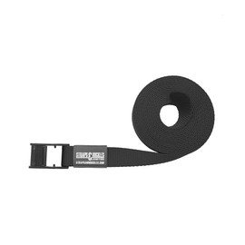 Straps & Buckles - Nylon Cinch Tie Down CAM Cargo Utility Lashing Straps - 1" Wide Marine Grade Heavy Duty Nylon Webbing (144" BCAM - 2 PK, Black)