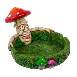 MIK funshopping Ingenious Alien Ashtray, Space Ashtray makes every smoking experience an intergalactic adventure! Transforms any room into your personal universe! (Mushroom colourful stoned)