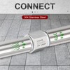 TAISHER 2PCS 304 Stainless Steel 3/8" NPT Male x 3/8"