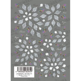 TSUMEKIRA Nail Seal Hanako Produced 3 Chiffon fiore NN-HNK-103