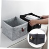 Hohopeti Felt Storage Basket for Organizing Clothes and Sundries Multifunctional