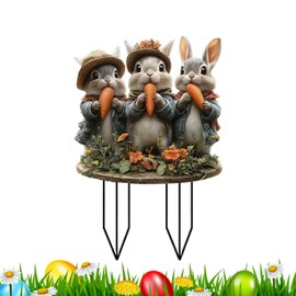 Holiday Garden Stakes - Outdoor Yard Decor Sign,2D Acrylic Holiday Decorations Outdoor Signs, Farmhouse Rustic Decor for Home