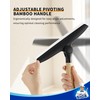 MR.SIGA All Purpose Silicone Squeegee for Shower Door, Mirror, Glass,