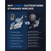 ZOMIYU 4000lb Boat Trailer Winch with Strap, Heavy Duty Hand