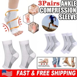 summer_home 3 Pairs Soothe Relieve Compression Socks Men Women Neuropathy Compression Socks