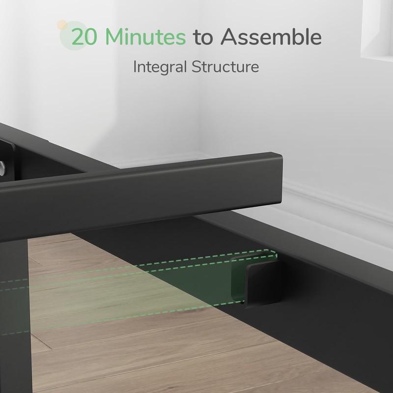 Novilla Full Size Bed Frame, 14 Inch Metal Platform Bed