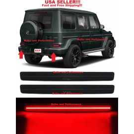 HPB LED SMOKED LENS LED BUMPER REFLECTOR LIGHTS for MERCEDES G-CLASS 2019-25 G550 G63