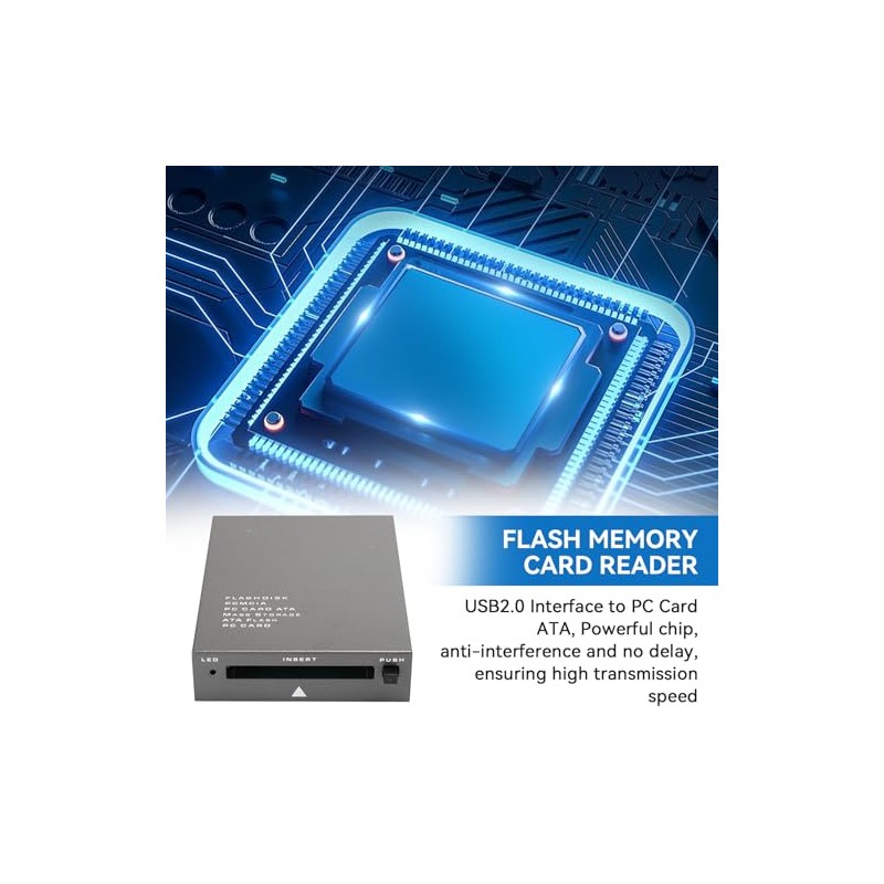 Lector de tarjetas USB 2.0 PCMCIA, interfaz USB2.0 a tarjetas
