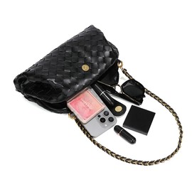 Molodo Woven Bags for Women Shoulder Bag PU Leather Handwoven Crossbody Bag Satchel Woven Purses 2025