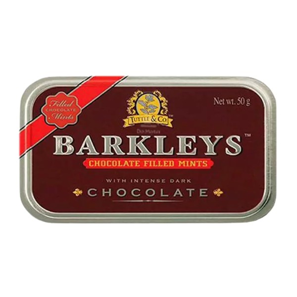 Barkleys Chocolate Breath Mints - Strong mint Flavor with Dark