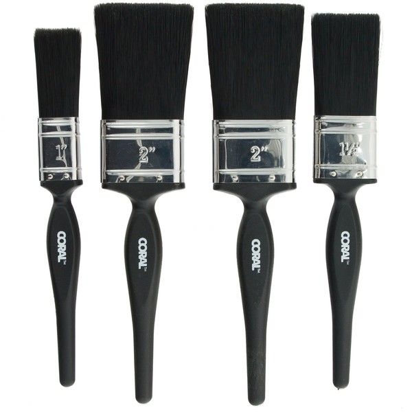 Coral 31588 Paint Brushes with a Tapered Filament, Set 4