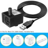 PULACO DC 5V USB Mini Submersible Water Pump with Tubing