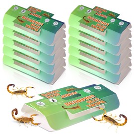 10 Pack Scorpion Glue Traps, Non Toxic Scorpion Killer for Home Indoor, Extra Sticky Glue Traps for Roaches, Bugs & Insects, Pet and Children Safe, Ready to Use, Ideal for Basement, Bathrooms,Garage