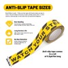 Huakaile Watch Your Step Caution Tape 1.97in x 16.4Ft, Non